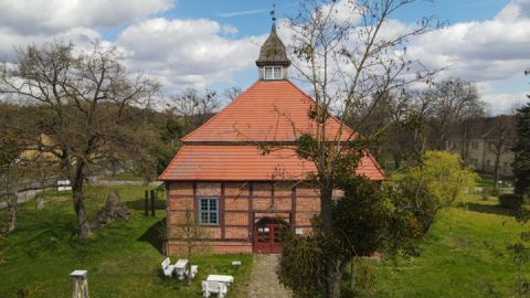 Kunstkapelle Remplin auf der Radtour - Rund um den Malchiner See